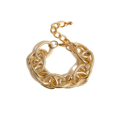 Punk Hip Hop Gold Color Choker Necklace for Women Statement Fashion Necklaces Gothic Cuban Chunky Chain Charm Necklace