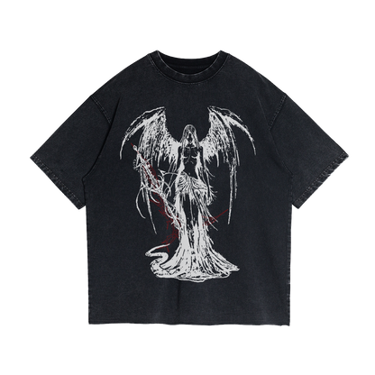 Fallen Angel Garment Dyed Streetwear Tee