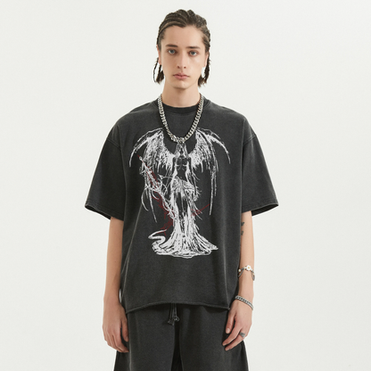 Fallen Angel Garment Dyed Streetwear Tee