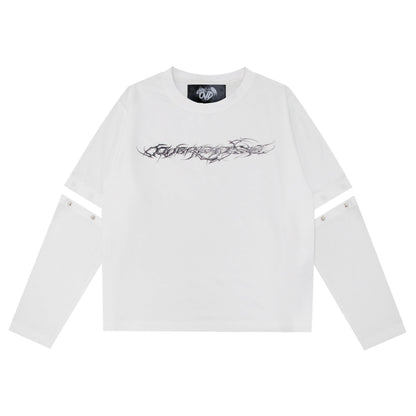 "TRIBAMETAL" LOGO TRNSFRMR L/S - ANGEL