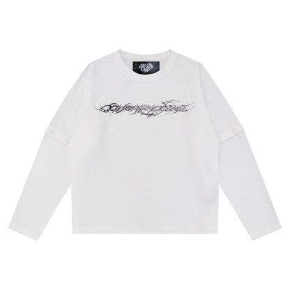 "TRIBAMETAL" LOGO TRNSFRMR L/S - ANGEL
