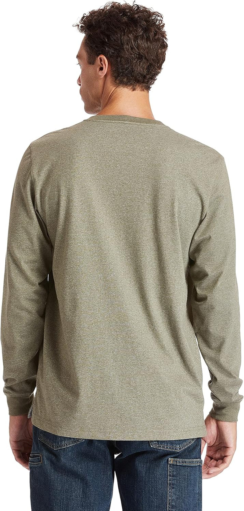 Mens Base Plate Long Sleeve T-Shirt with Sleeve Logo Big & Tall